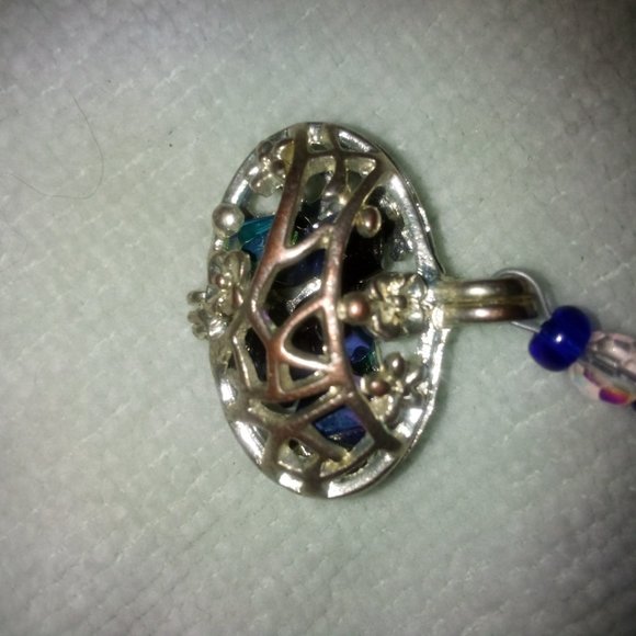 Glass bead necklace vintage - Picture 3 of 5